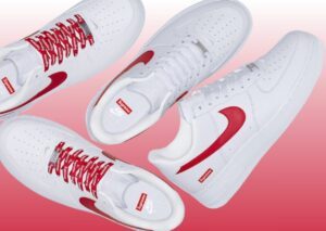 Shanghai-Exclusive Supreme x Nike Air Force 1 Low “Red Swoosh” Releases May 2024