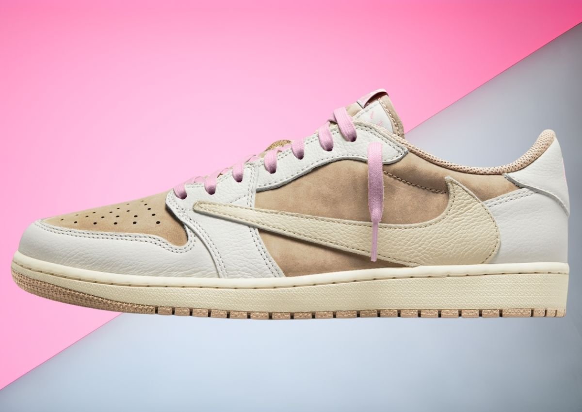 Travis Scott Air Jordan 1 Low OG Sail Shy Pink DM7866 106 SneakerFiles