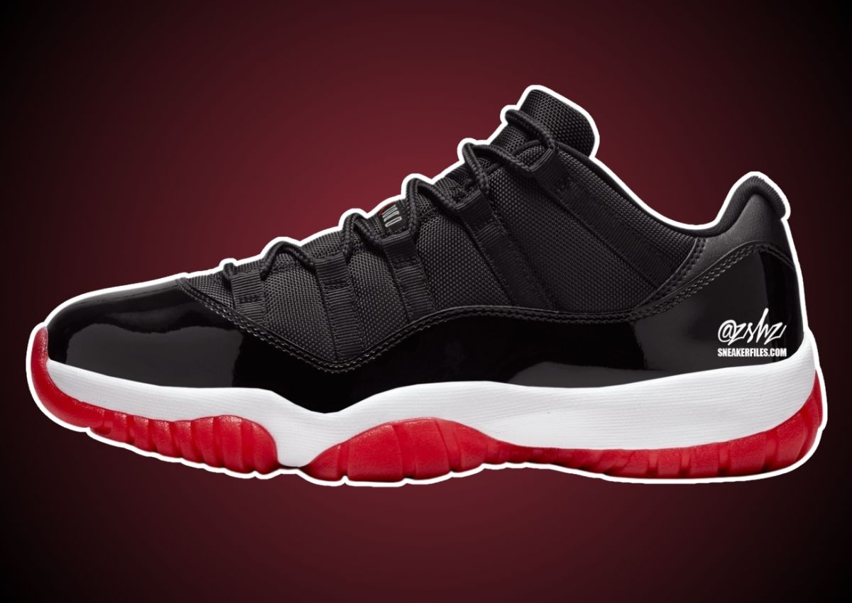 Air jordan 11 retro bred high black red white online