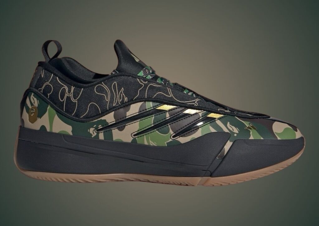 Bape adidas Dame 9 Green Camo JH6358 Release Details