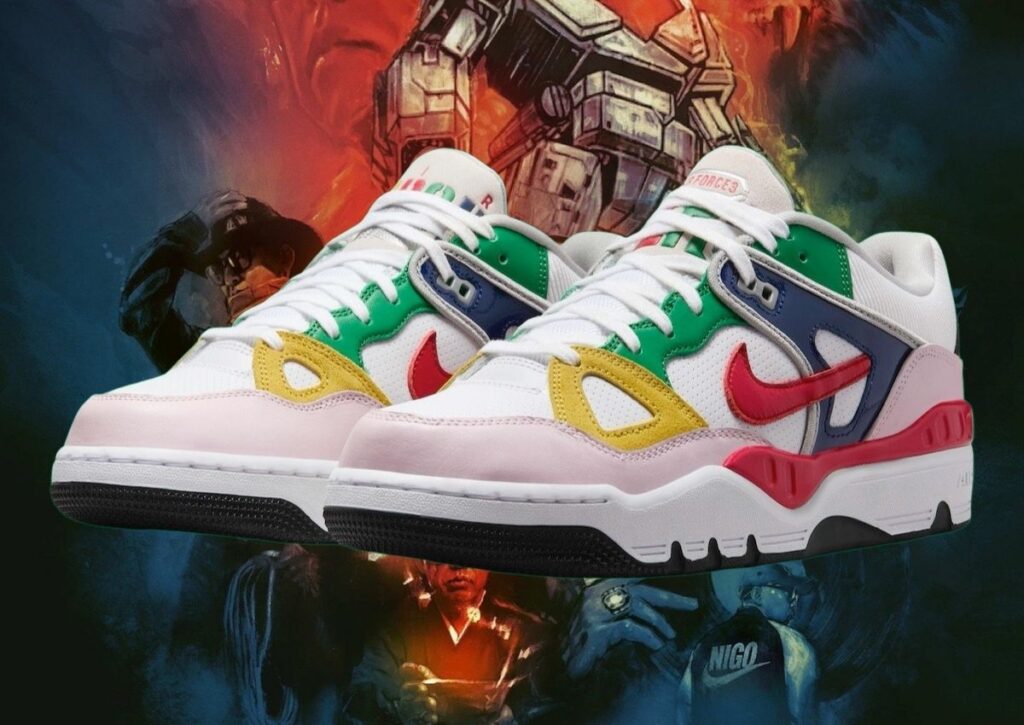 Nigo x Nike Air Force 3 Low White Multi Color FQ7012 100 SneakerFiles