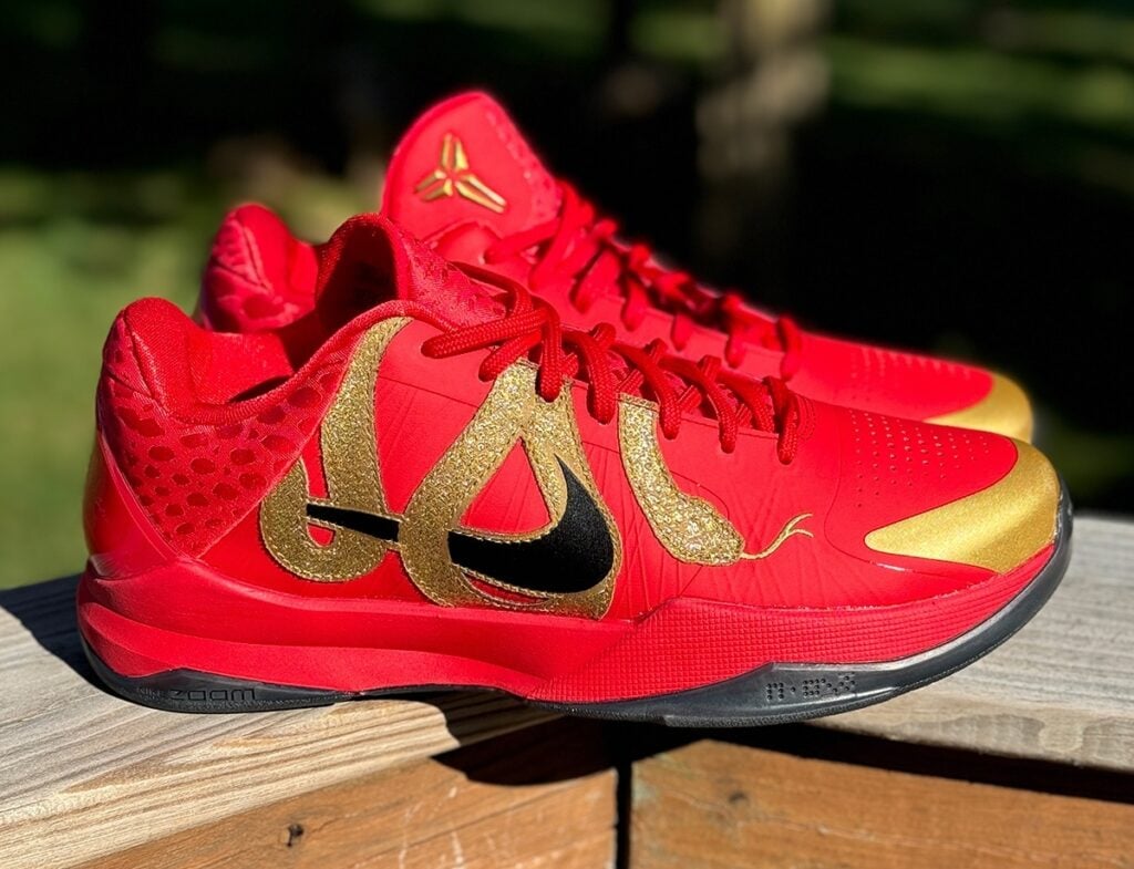 Nike Kobe 5 Protro Year of the Mamba University Red Metallic Gold HF5182-600