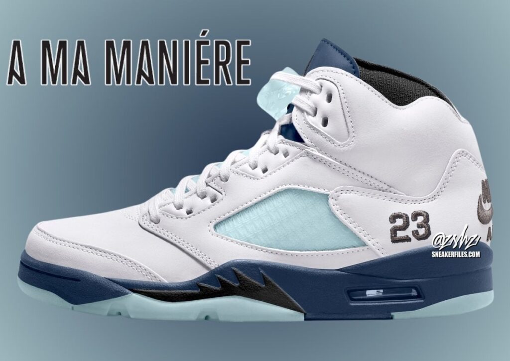 A Ma Maniere Air Jordan 5 Diffused Blue 2025