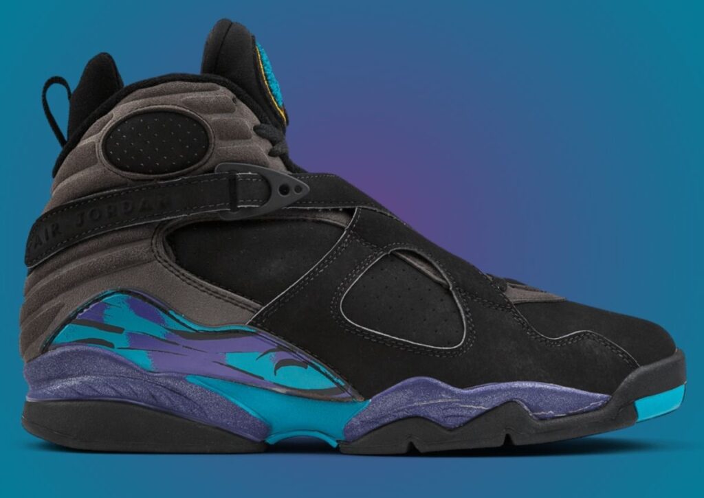 Black and blue jordan 8 best sale