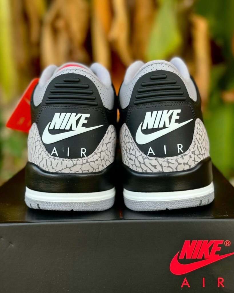 Jordan 3s black cement best sale