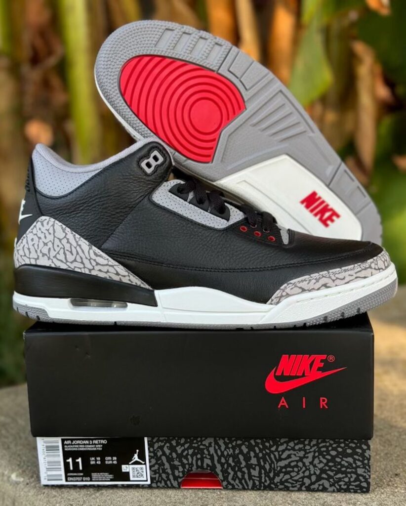 Black Cement Air Jordan 3 2024