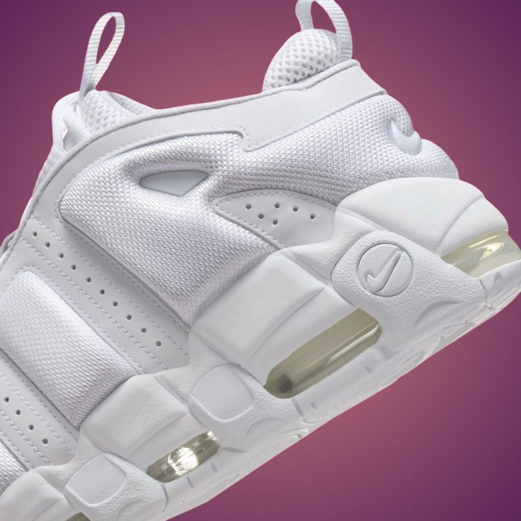 Nike uptempo 96 triple white best sale