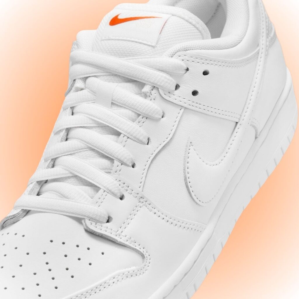 Nike SB Dunk Low Triple White Orange Label FJ1674-100