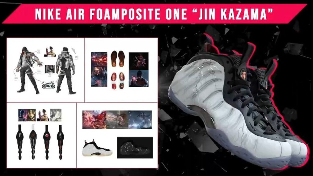 TEKKEN 8 Nike Air Foamposite One Jin Kazama HF6367-001