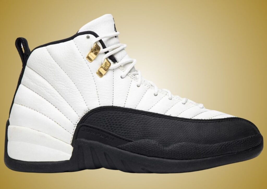 Air jordan 12 white black taxi online