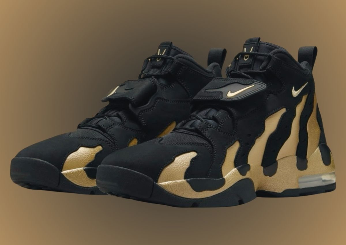 Black with gold fashion nike