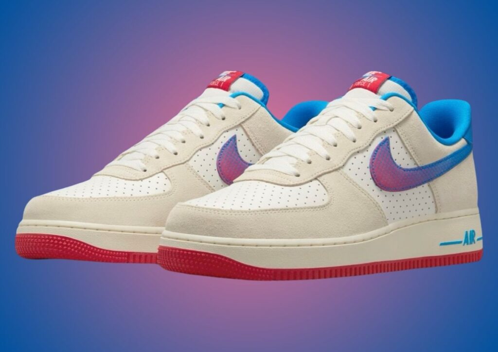 Nike Air Force 1 Low Nike Inc Coconut Milk Sail Photo Blue University Red HQ3618-113