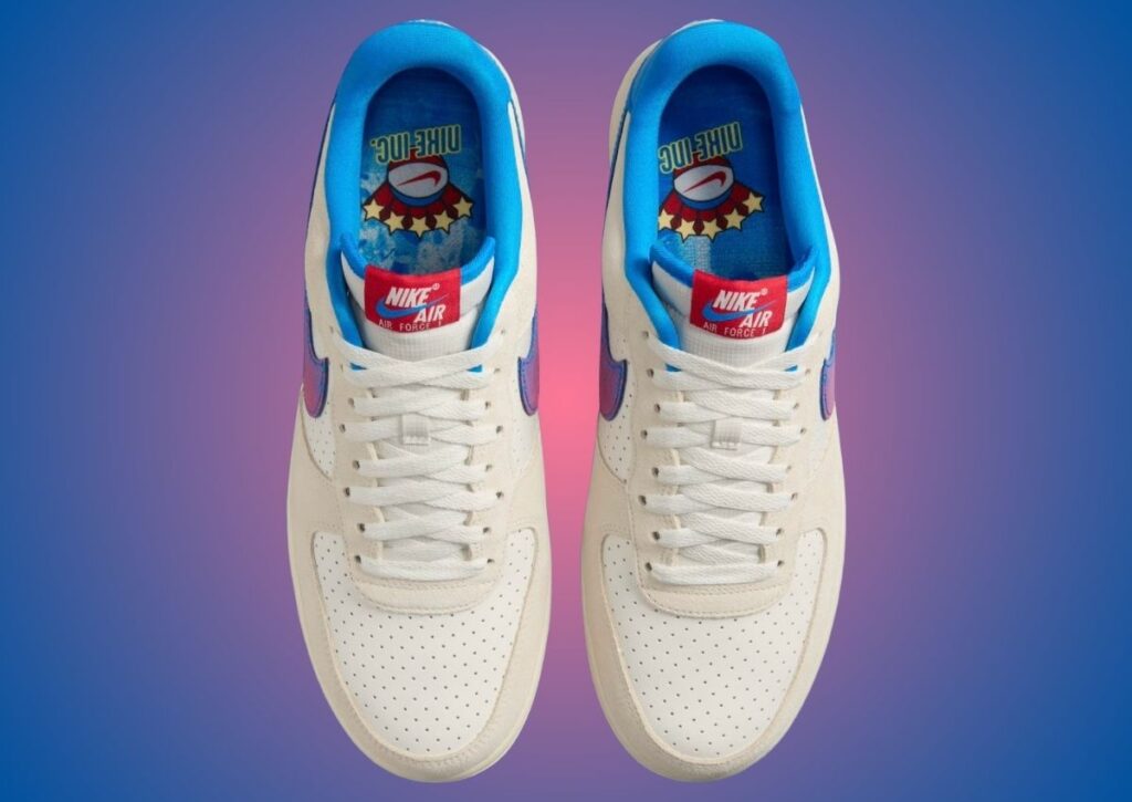 Nike Air Force 1 Low Nike Inc Coconut Milk Sail Photo Blue University Red HQ3618-113Nike Air Force 1 Low Nike Inc Coconut Milk Sail Photo Blue University Red HQ3618-113