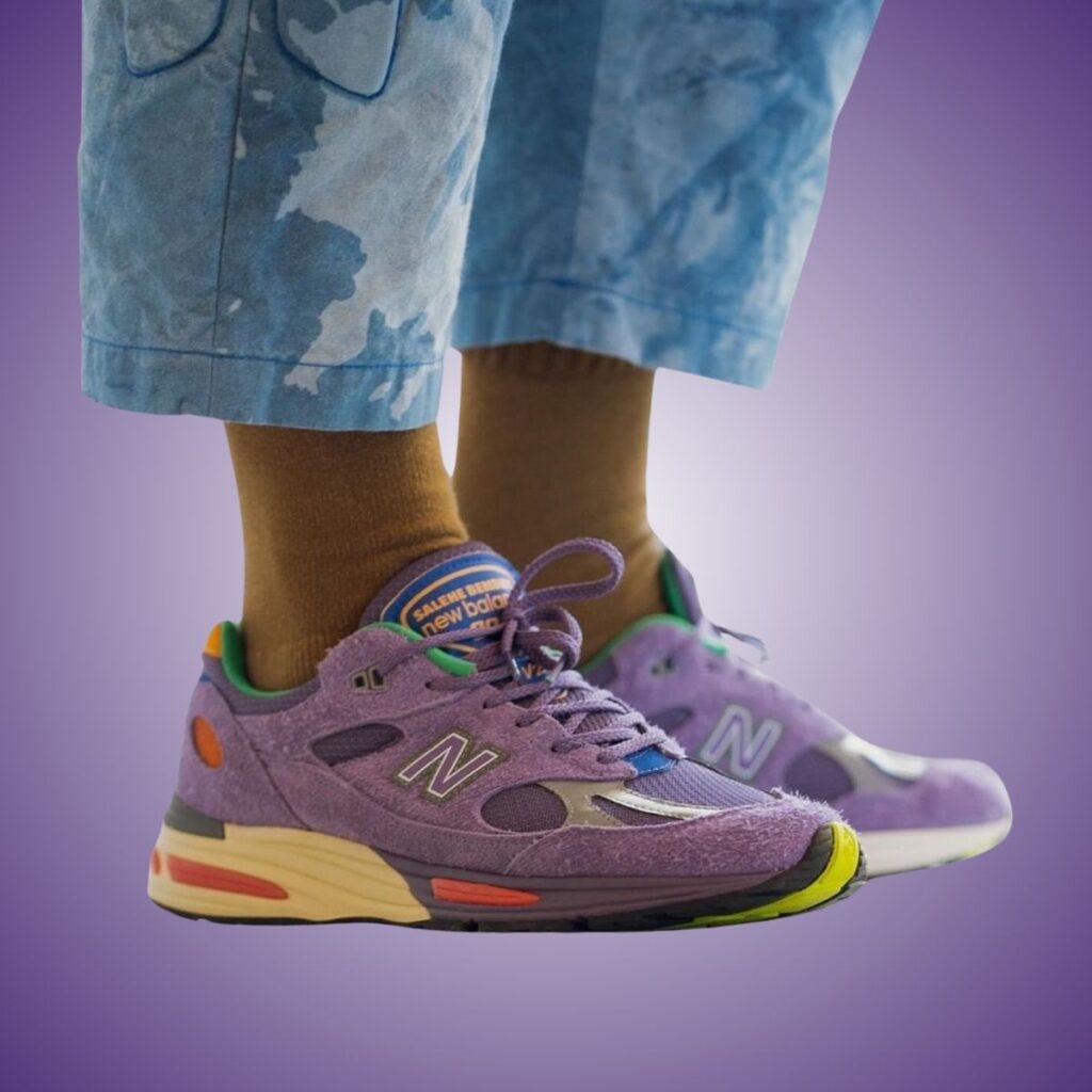 Salehe Bembury New Balance 991v2 Purple U991SB2 On-Feet