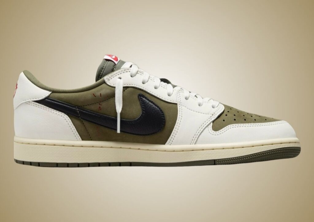 Travis Scott Air Jordan 1 Low OG Medium Olive DM7866-200 Release Info