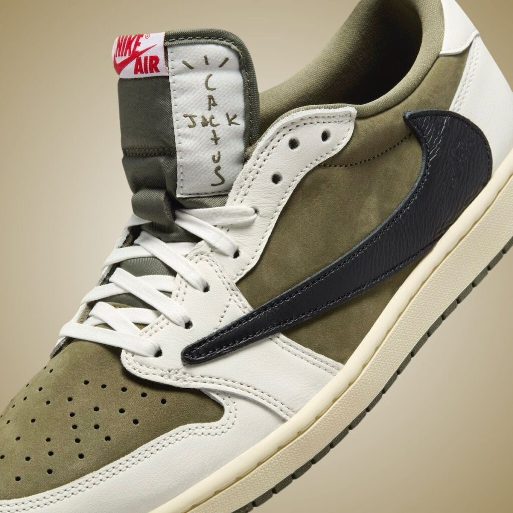 Travis Scott Air Jordan 1 Low OG Medium Olive DM7866-200 Release Info