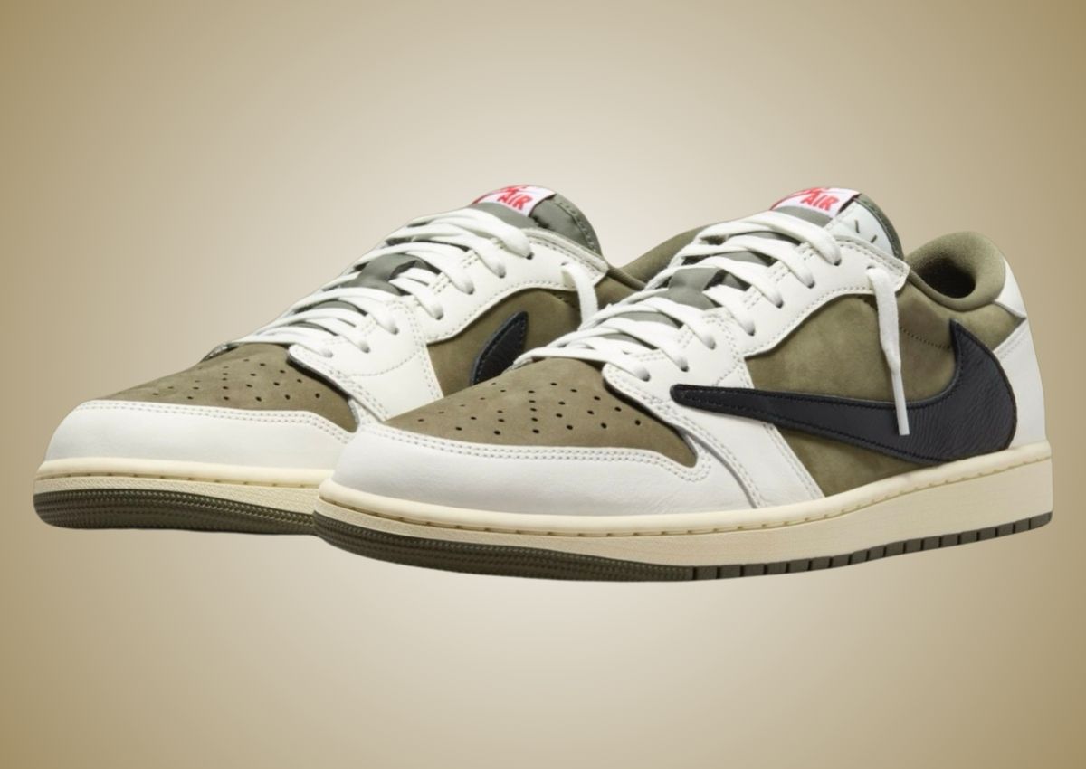 Travis Scott x Air Jordan 1 Low OG Olive DM7866-200 | SneakerFiles