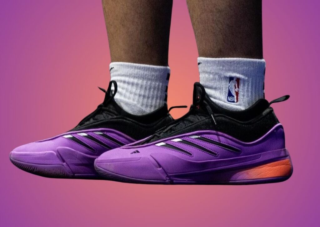 adidas Dame 9 Playoffs Purple Burst On-Feet