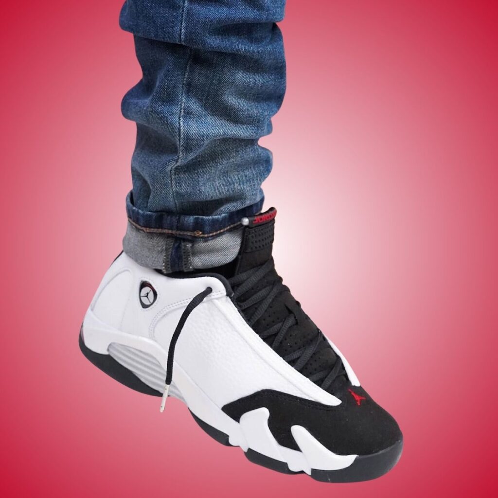 Air Jordan 14 Black Toe 487471-160 2024 On-Feet