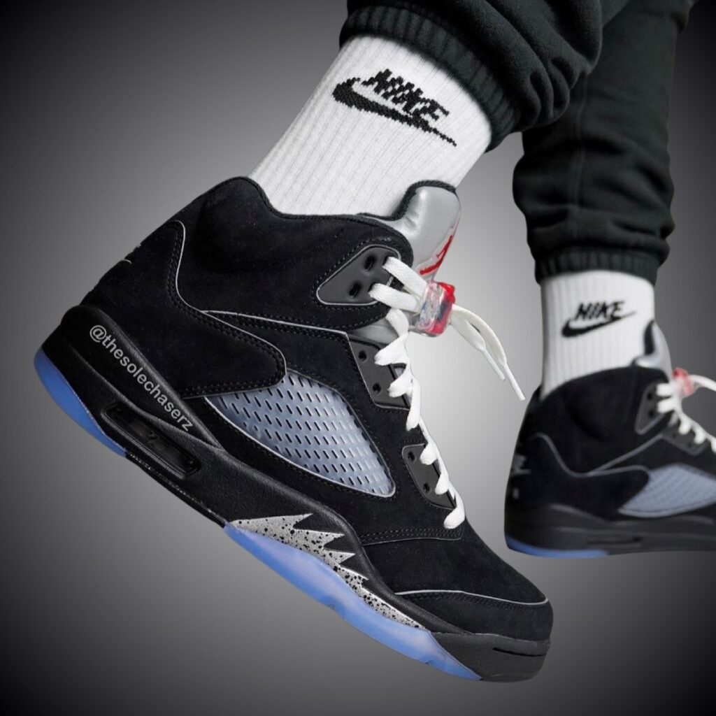 Air Jordan 5 Black Metallic Reimagined 2025 On-Feet