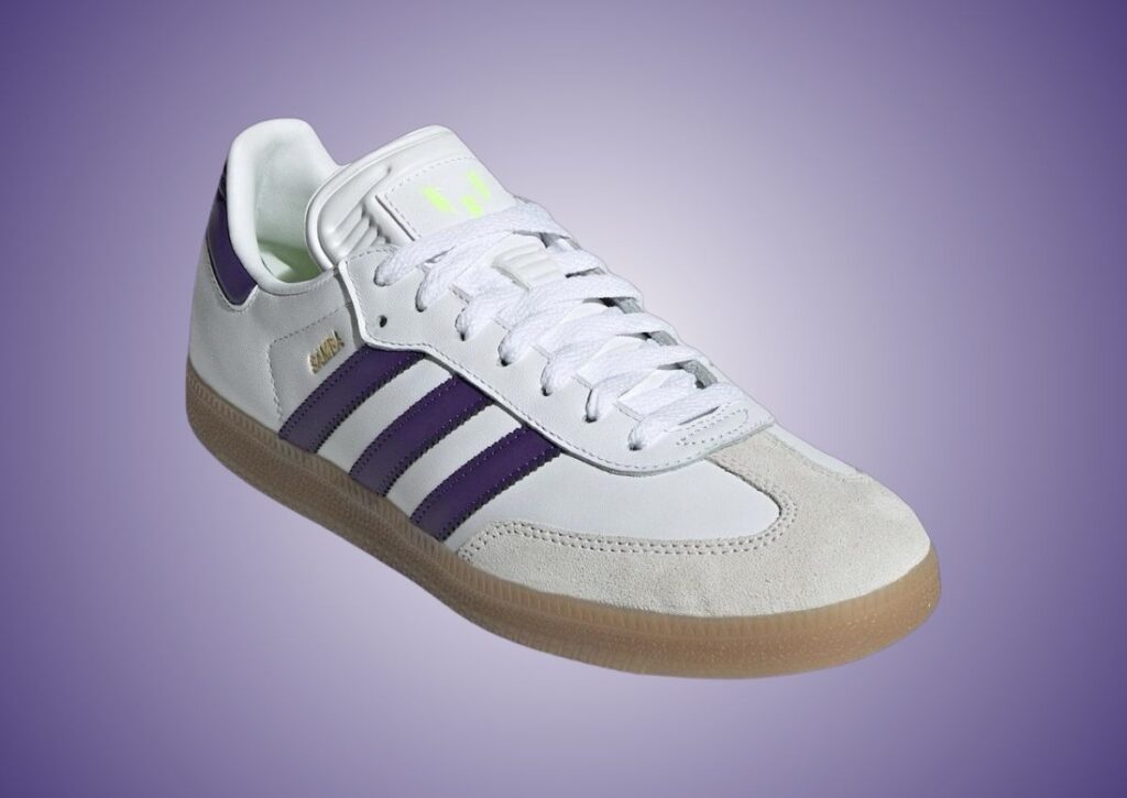 Messi adidas Samba White Purple IH8161