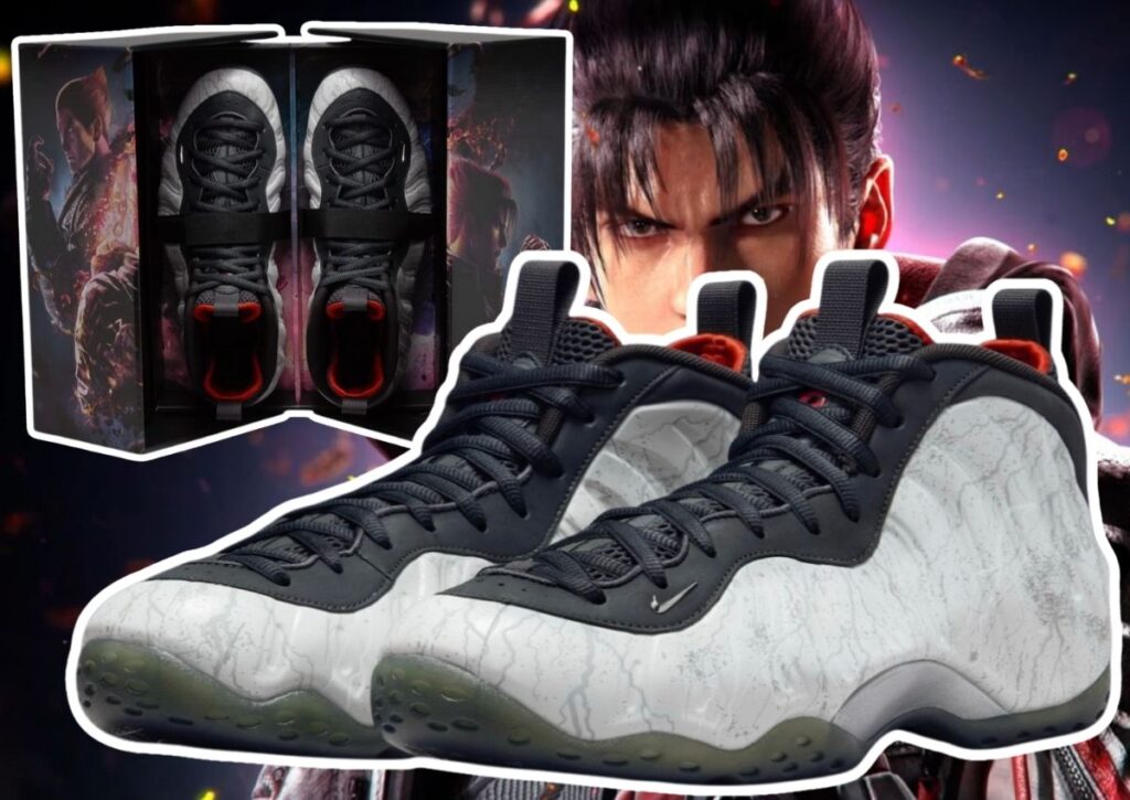 TEKKEN 8 x Nike Air Foamposite One Jin Kazama HF6367 001 SneakerFiles