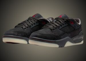 Who Decides War x Jordan Flight Court “Black Varsity Red” Releases December 2024