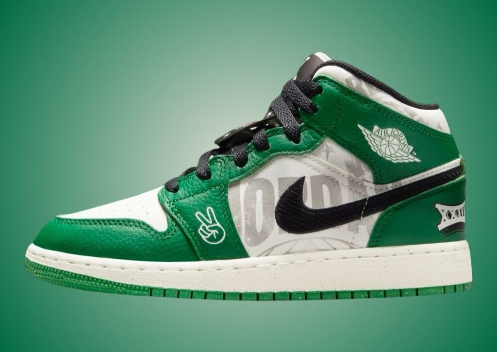 Air Jordan 1 Mid GS Pine Green HF3200-300