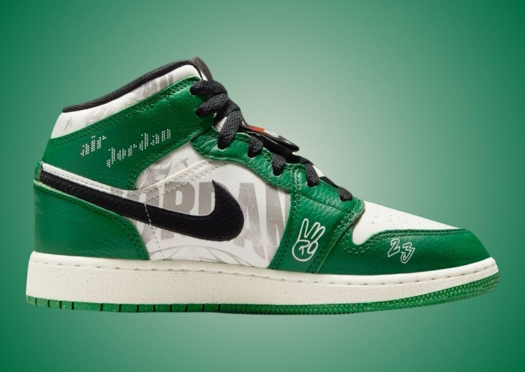 Air Jordan 1 Mid GS Pine Green HF3200-300