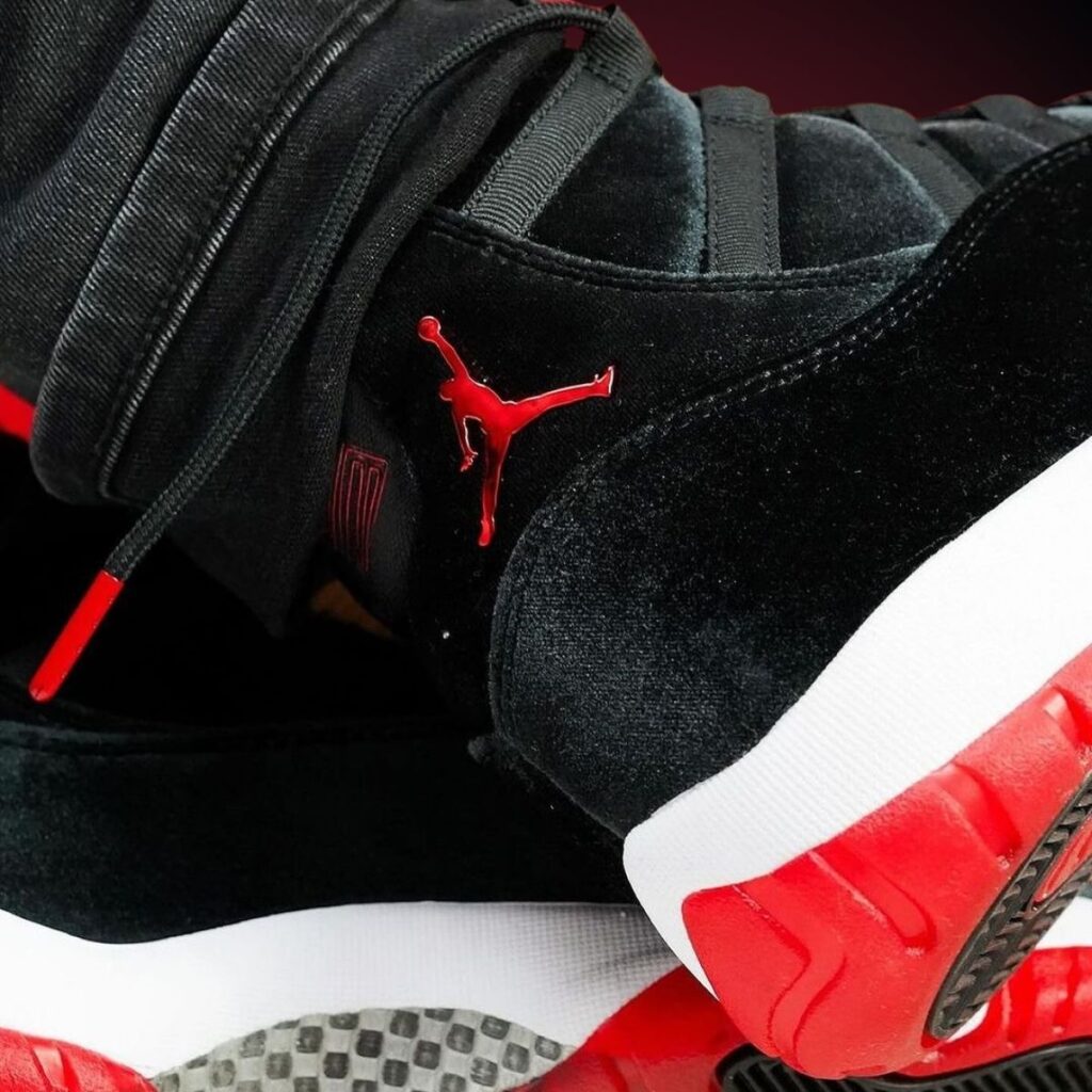 Air Jordan 11 Bred Velvet On-Feet