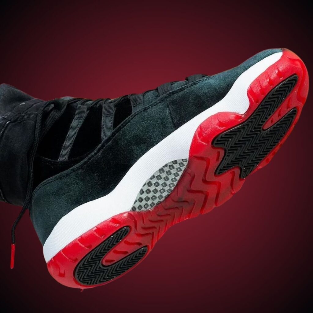 Air Jordan 11 Bred Velvet On-Feet