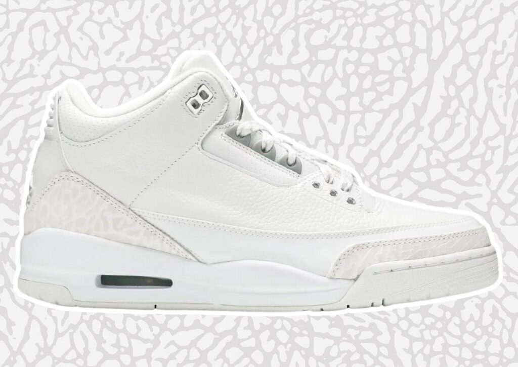 Pure white retro 3 hotsell