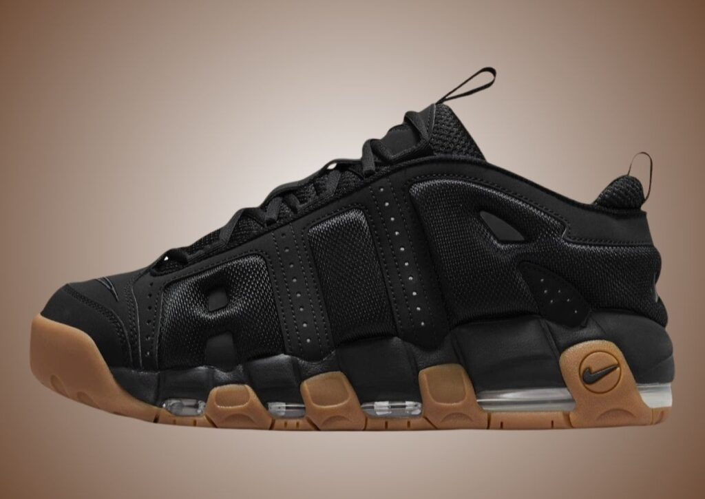 Nike Air More Uptempo Low Black Gum FZ3055-003