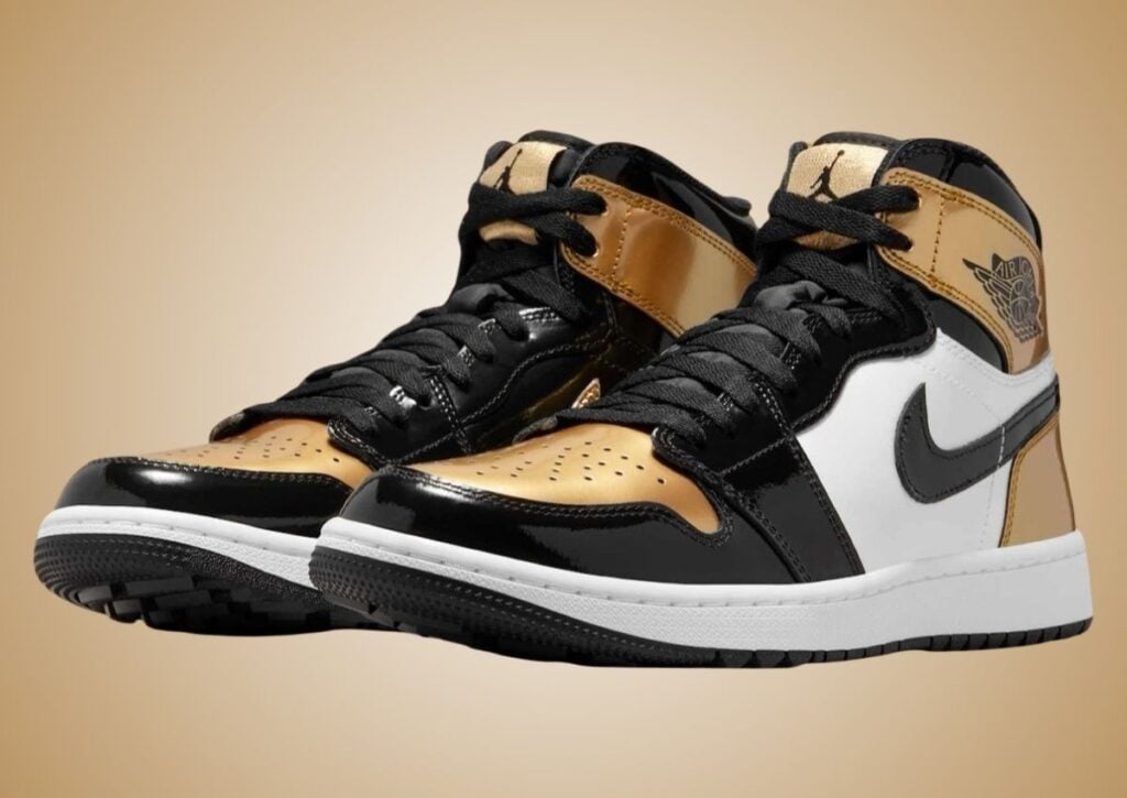 Air jordan 1 retro high og nrg gold toe on sale