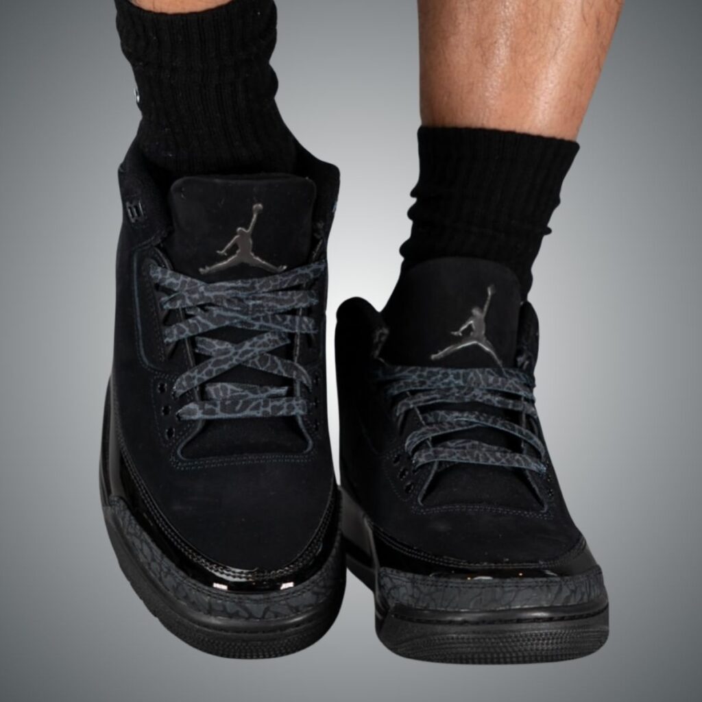 Air Jordan 3 Black Cat 2025 CT8532-001 On-Feet