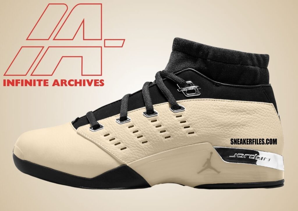 INFINITE ARCHIVES Air Jordan 17 Low Beach Metallic Silver