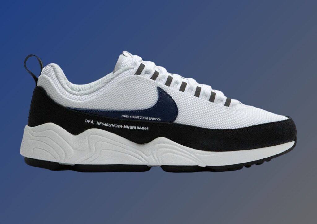 Nike spiridon blue and white online