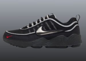 nike air zoom spiridon black metallic silver HF9117 002 300x213