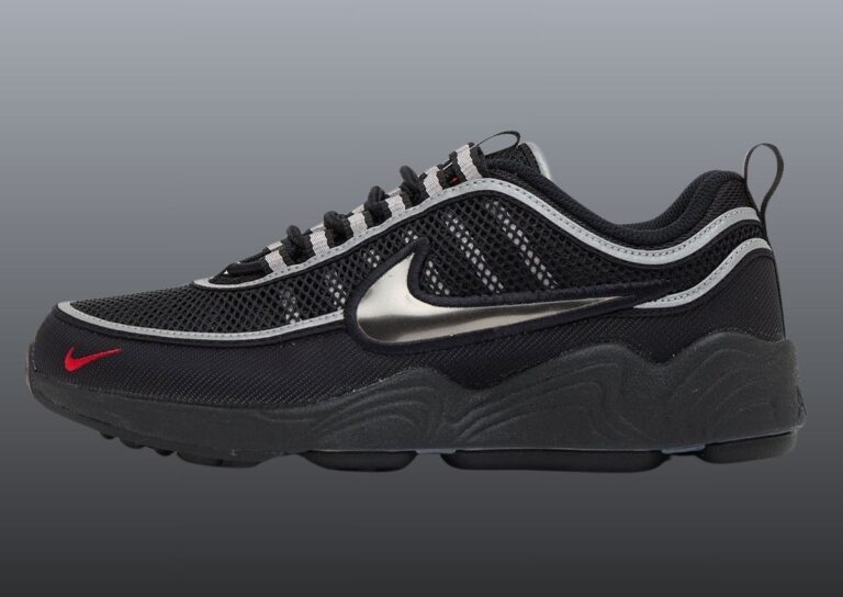 nike air zoom spiridon black metallic silver HF9117 002 768x544