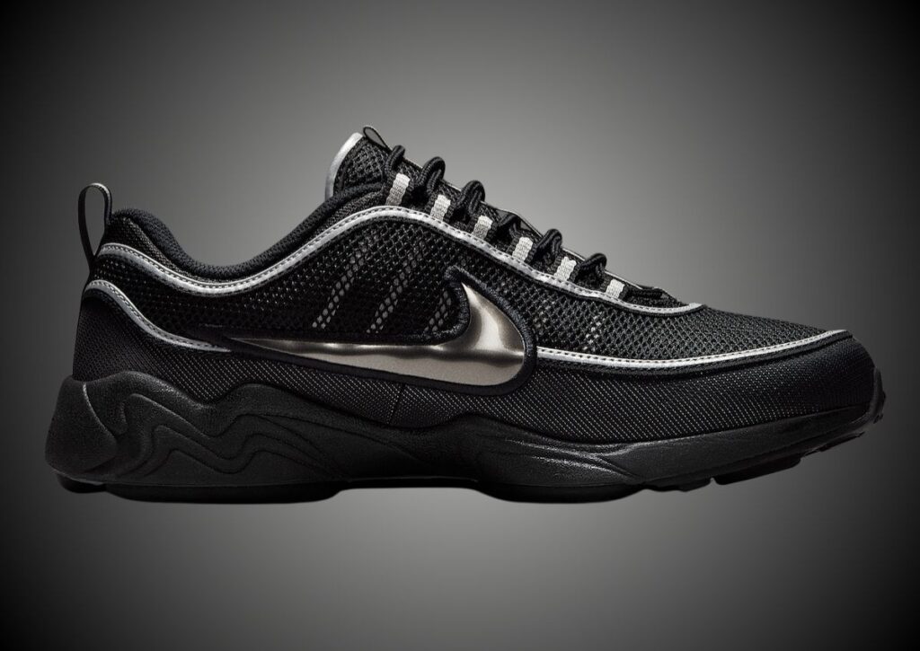 nike kobe Air Zoom Spiridon Black Metallic Silver HF9117-002 Release Info