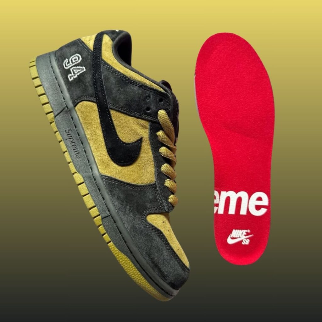 Supreme Nike SB Dunk Low Camper Green HQ8487-300