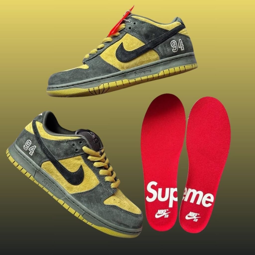 Supreme Nike SB Dunk Low Camper Green HQ8487-300