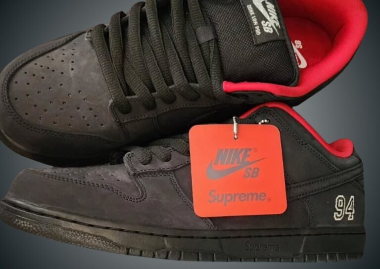 Supreme Nike SB Dunk Low Black HQ8487-001 2025