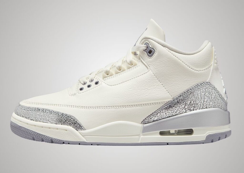 Air Jordan 3 Sail Metallic Silver CK9246-100 Release Info